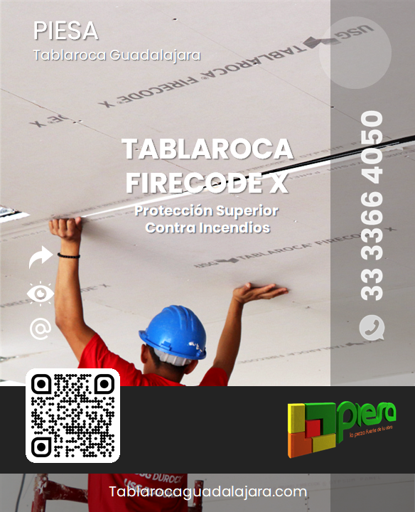 Paneles de tablaroca firecode x