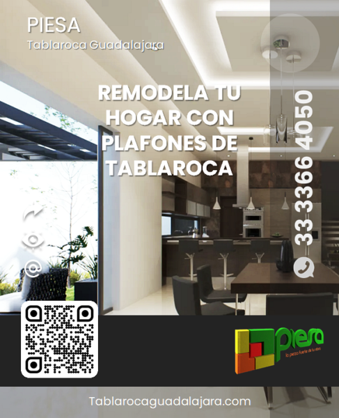 Remodela tu hogar con Plafones de Tablaroca USG PIESA