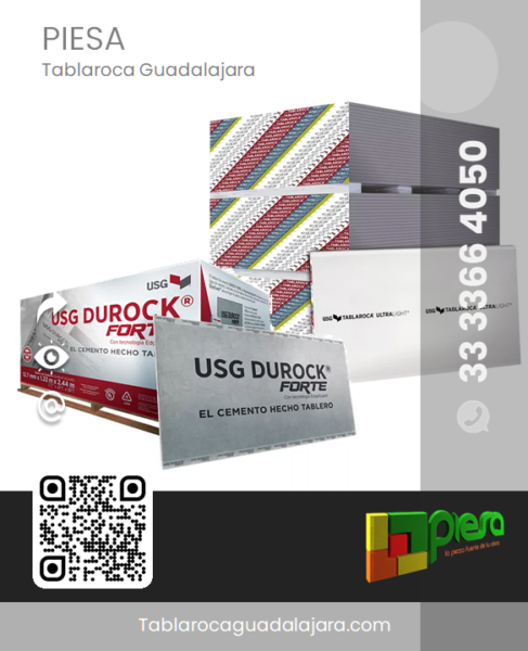 Comparacion Tablaroca Durock Vs PanelW gdl PIESA